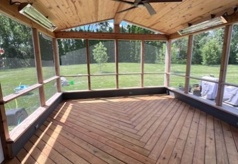 Sunroom Staining in Barrington