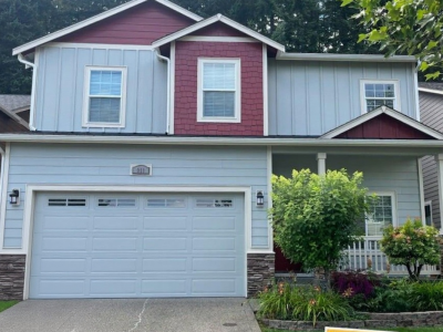 Blue and Red Exterior Painting in Olympia, WA
