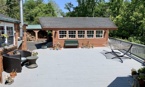Repaired, Stained and Painted Deck & Siding
