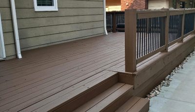Deck Painting Restoration Project in Wichita East KS