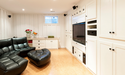 Interior Finished Basement Painting