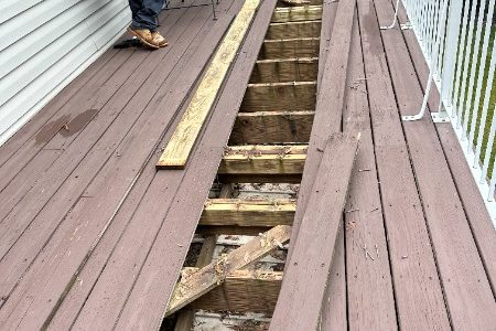 Condo Community Deck Reconstruction Project (Before/During)