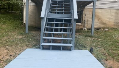 deck painting after