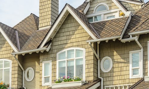 house exterior stock photo