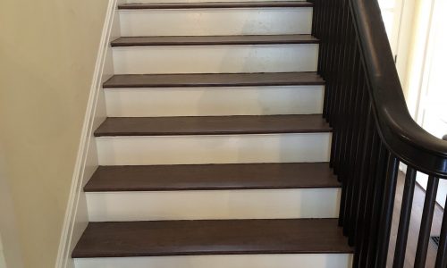 Painted Boards and Banister