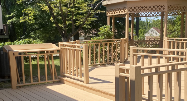 deck with gazebo