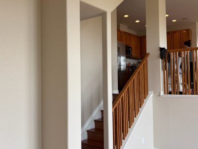 off white painted home interior