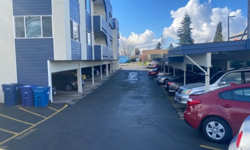 Apartment Building Side View After