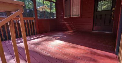 Red Deck Staining Project