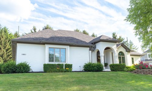 Brick Home Painted White