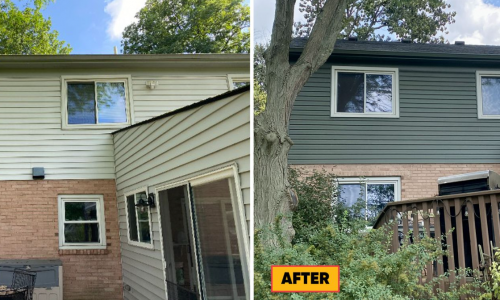 Exterior Siding Replacement & House Painting Project (Before & After)