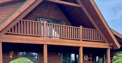Residential Log Staining in Warwick, NY
