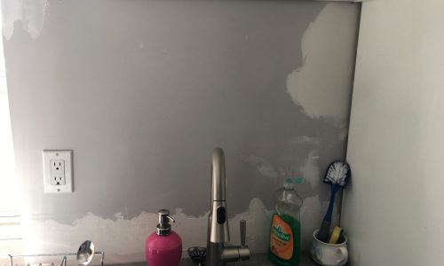 Construction Office Wall Before CertaPro Painters of Etobicoke